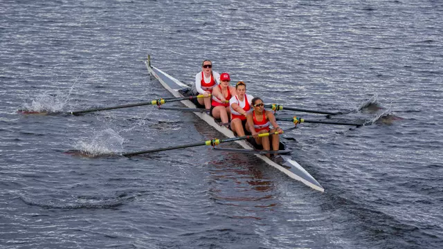 Women's Rowing Four on the Charles