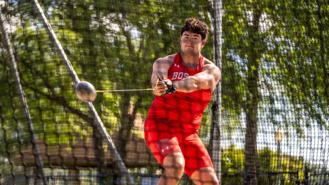 Luke Riordan Throwing a Hammer