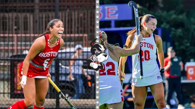 Nicole Lauro and Caroline O'Brien Preseason All-Patriot League Release