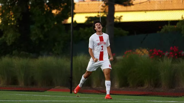 Andrea Di Blasio after scoring a goal