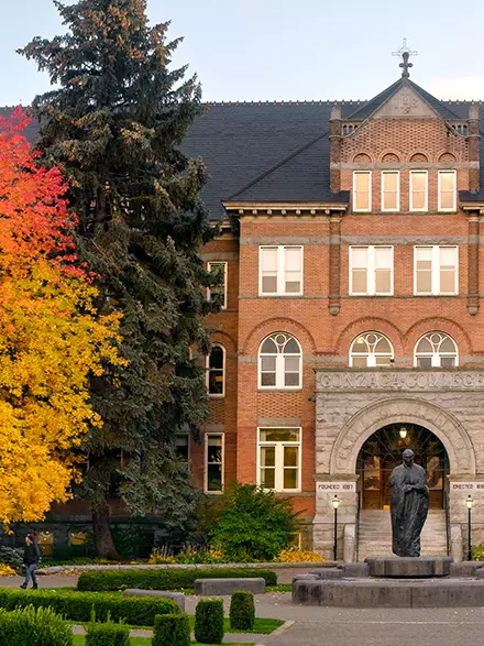 College Hall footer