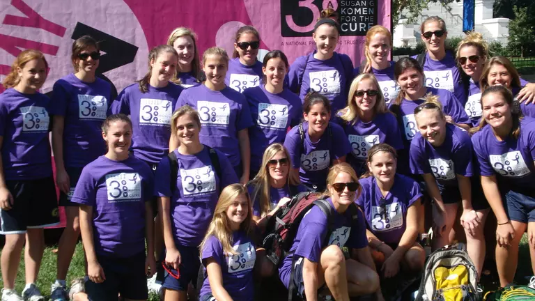 Women's Lacrosse Volunteers at DC Breast Cancer 3-Day