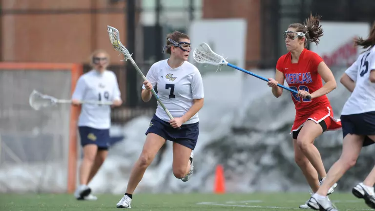 Lacey Lifts Women's Lacrosse Over La Salle, 7-6, in Triple Overtime
