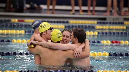 The Colonials swimming squads combined for a 3.22 cumulative GPA during the fall 2010 semester.