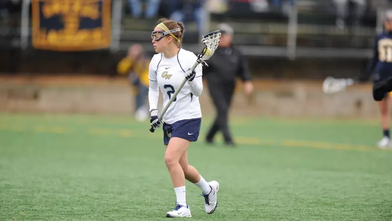 GW Lacrosse Holds Off Richmond, 11-10, in A-10 Opener