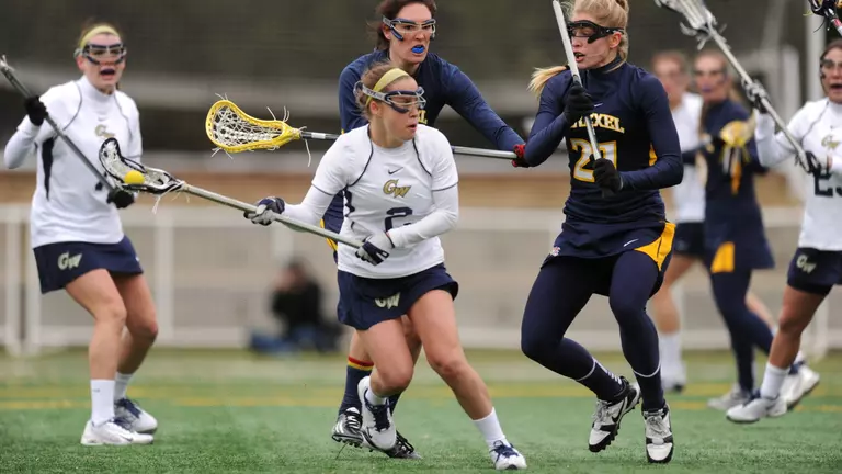 GW's Olivia Boudreau Named A-10 Lacrosse Rookie of the Week for Second Time