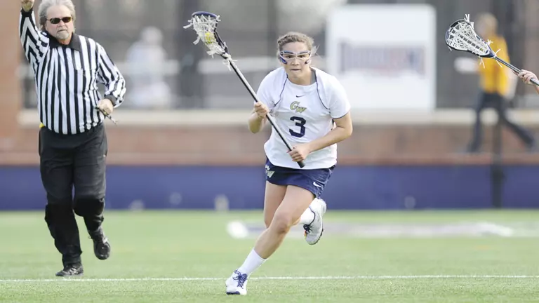 Lacey Scores 100th Career Goal in GW Lacrosse's 12-9 Loss at Temple