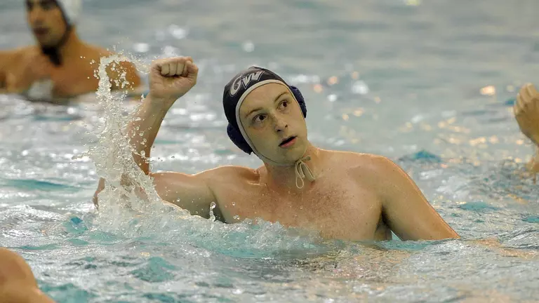 GW Men's Water Polo Downs Washington & Jefferson, 14-11