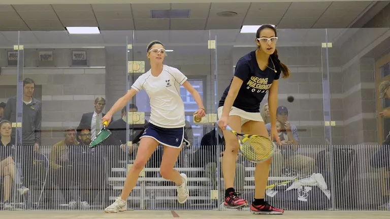 No. 13 GW Women's Squash Downs Virginia, 7-2