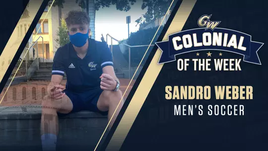 GRAPHIC: Colonial of the Week: Sandro Weber of Men's Soccer