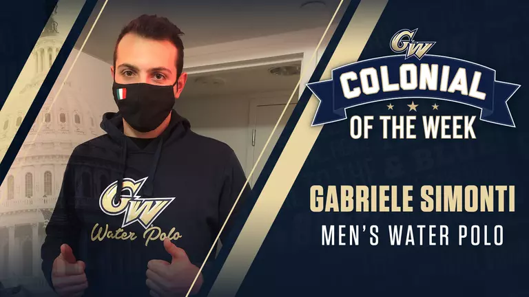 Colonial of the Week: Gabriele Simonti of Men's Water Polo