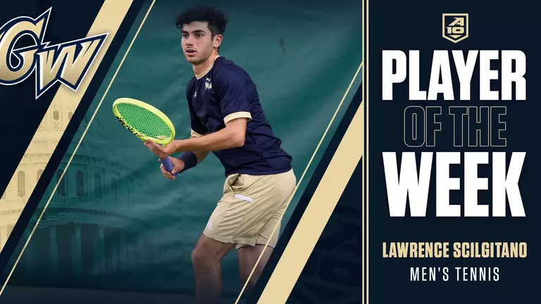 Sciglitano Named A-10 Men's Tennis Player of the Week