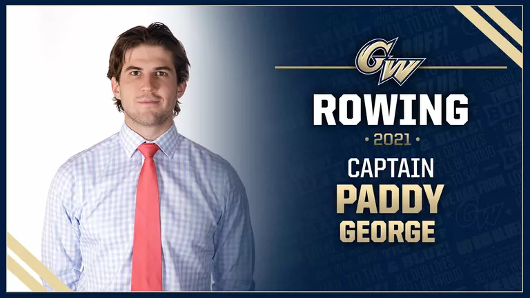 Paddy George Named Captain for GW Men's Rowing