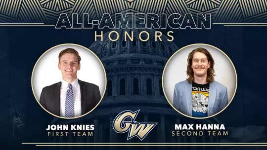 John Knies and Max Hanna Men's Rowing All-Americans