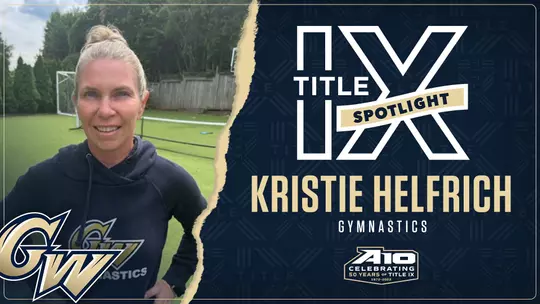 GRAPHIC: Title IX Spotlight: Kristie Helfrich, Gymnastics
