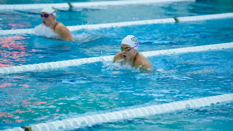 Swimming & Diving Overwhelms Georgetown, Wins Eighth-Consecutive Meet vs. Hoyas