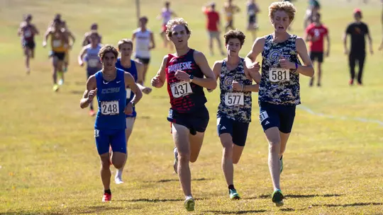 GW men's cross country races at the Paul Short Run