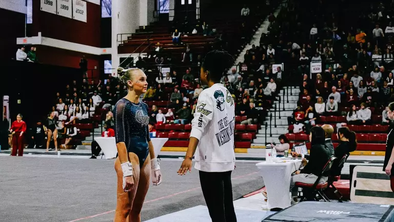 Gymnastics Claims Second EAGL Victory of the Weekend; Montevago Sets Program Record