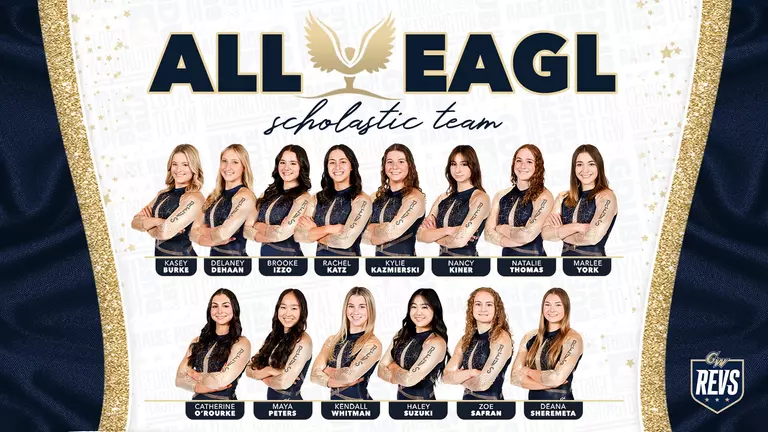 Gymnastics Places 14 on All-EAGL Scholastic Team