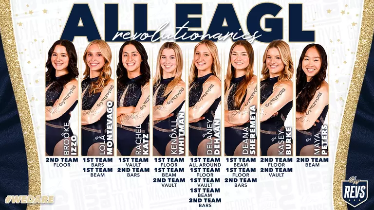 Gymnastics Places Eight on All-EAGL Teams