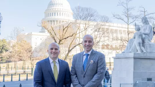 Michael Lipitz and Chris Caputo on the Hill