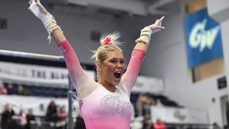 Gymnastics Earns Highest Road Score of 2025 at Towson’s Chellie Calloway Invitational
