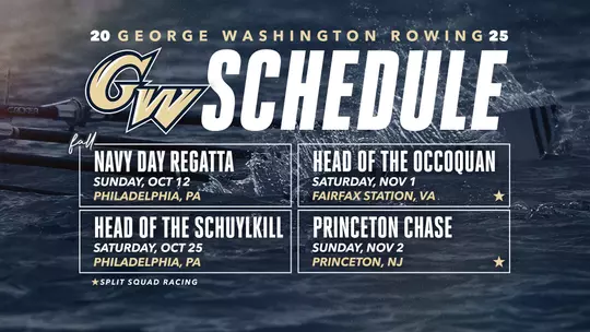 Rowing Fall Schedule
