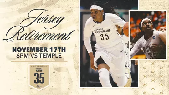 Jonquel Jones Jersey Retirement Ceremony Announcement Graphic