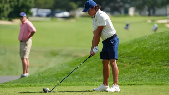Maxime Lam prepares to swing the driver