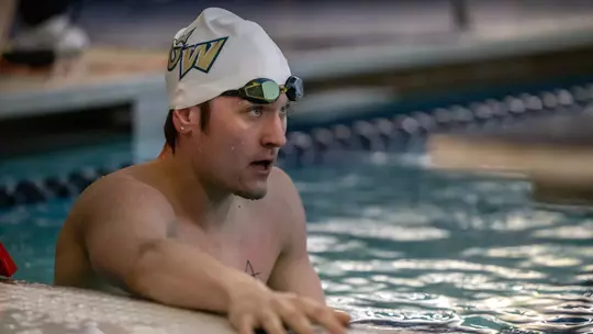 Gage Boushee in Smith Center Pool