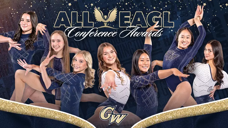 GW Gymnastics Places Seven on All-EAGL Teams