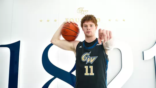 Ryder Frost points at the camera