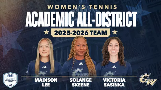 2026 Women's Tennis CSC Academic All-District Graphic