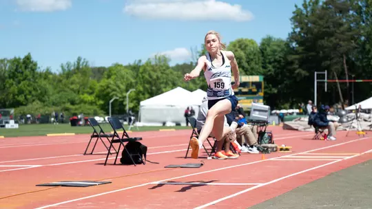 Megan Heidebrecht Competes in Triple Jump at A-10 Championships
