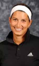 Volunteer assistant coach Liz Sanders