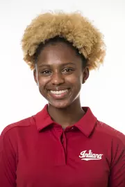 BLOOMINGTON, IN - AUGUST 23, 2018 - Jaela Gay of the Indiana Hoosiers Track and Field Headshot. Photo by Rose Bythrow/Indiana Athletics