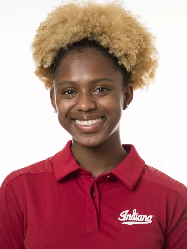 BLOOMINGTON, IN - AUGUST 23, 2018 - Jaela Gay of the Indiana Hoosiers Track and Field Headshot. Photo by Rose Bythrow/Indiana Athletics