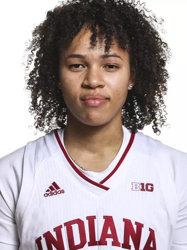 BLOOMINGTON, IN - OCTOBER 09, 2020 - guard Jaelynn Penn #13 of the Indiana Hoosiers during photo day in Cook Hall in Bloomington, IN. Photo By Indiana Athletics