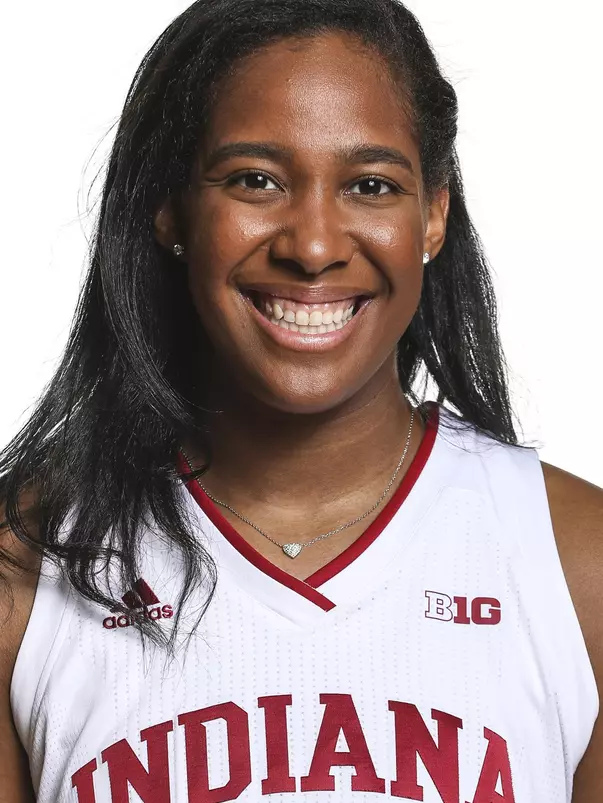 BLOOMINGTON, IN - OCTOBER 09, 2020 - forward Danielle Patterson #33 of the Indiana Hoosiers during photo day in Cook Hall in Bloomington, IN. Photo By Indiana Athletics