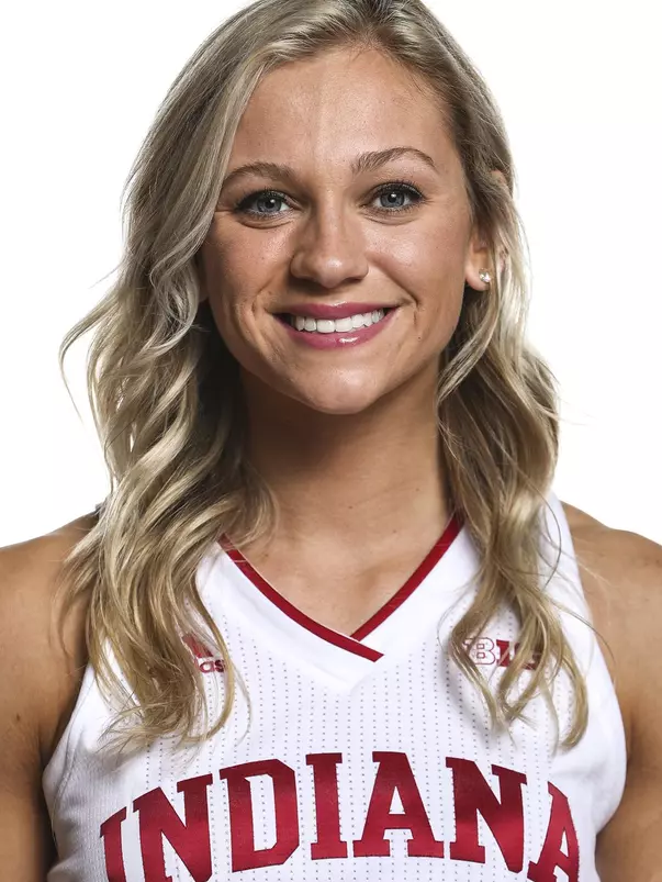 BLOOMINGTON, IN - OCTOBER 09, 2020 - guard Grace Waggoner #3 of the Indiana Hoosiers during photo day in Cook Hall in Bloomington, IN. Photo By Indiana Athletics