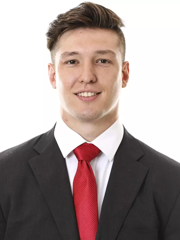BLOOMINGTON, IN - OCTOBER 13, 2021 -    Garrett Hoffman of the Indiana Hoosiers during photo day at Simon Skjodt Assembly Hall in Bloomington, IN. Photo By Andrew Mascharka/ Indiana Athletics
