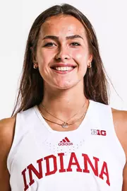 BLOOMINGTON, IN - SEPTEMBER 28, 2021 - forward Aleksa Gulbe #10 of the Indiana Hoosiers during photo day at Simon Skjodt Assembly Hall in Bloomington, IN. Photo By Xavier Daniels/ Indiana Athletics