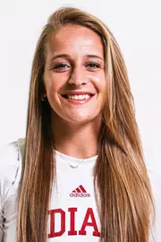 BLOOMINGTON, IN - SEPTEMBER 28, 2021 - guard Nicole Cardaño-Hillary #4 of the Indiana Hoosiers during photo day at Simon Skjodt Assembly Hall in Bloomington, IN. Photo By Xavier Daniels/ Indiana Athletics