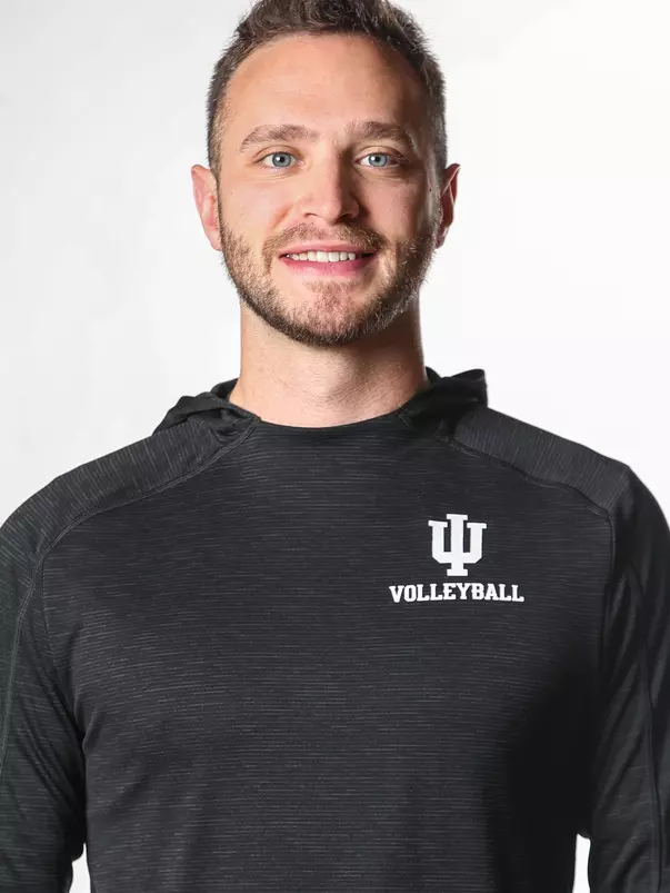 BLOOMINGTON, IN - July 27, 2023 - Brett Agne during VB Photo Day at Wilkinson Hall in Bloomington, IN. Photo By Sammy Nance/Indiana Athletics