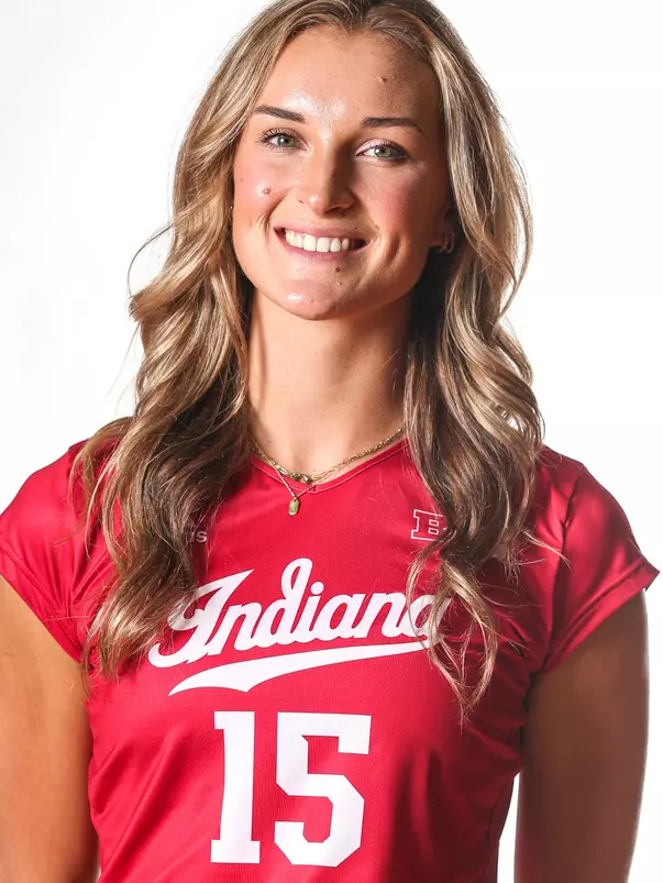 BLOOMINGTON, IN - July 27, 2023 - Savannah Kjolhede during VB Photo Day at Wilkinson Hall in Bloomington, IN. Photo By Sammy Nance/Indiana Athletics