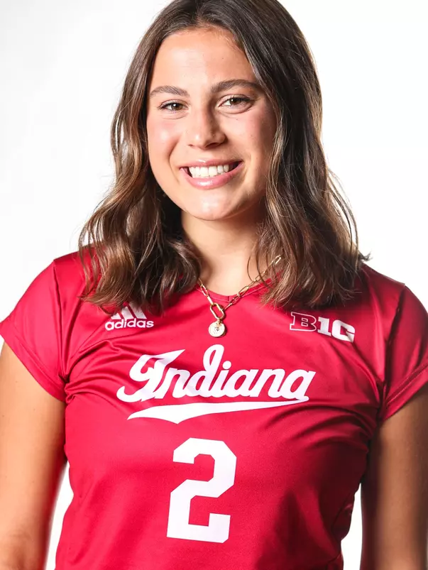 BLOOMINGTON, IN - July 27, 2023 - Carly Mills during VB Photo Day at Wilkinson Hall in Bloomington, IN. Photo By Sammy Nance/Indiana Athletics