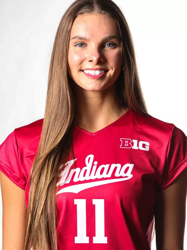 BLOOMINGTON, IN - July 27, 2023 - Ava Vickers during VB Photo Day at Wilkinson Hall in Bloomington, IN. Photo By Sammy Nance/Indiana Athletics