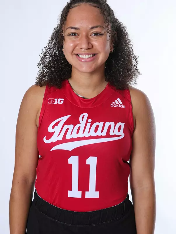 BLOOMINGTON, IN - August 07, 2023 - forward Sarah Charley #11 of the Indiana Hoosiers during Media Day IU Field Hockey Complex in Bloomington, IN. Photo By Gretta Cohoon/Indiana Athletics