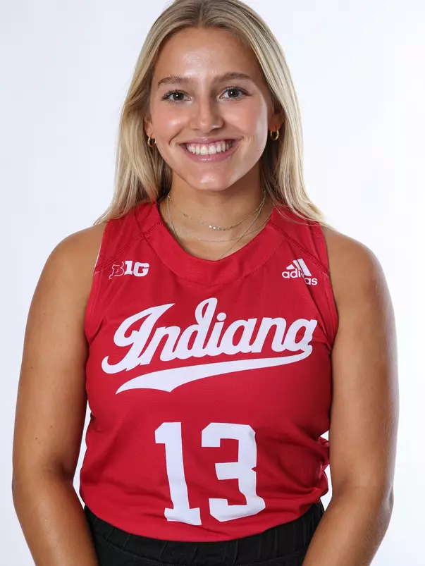 BLOOMINGTON, IN - August 07, 2023 - forward/midfielder Maddie Olshemski #13 of the Indiana Hoosiers during Media Day IU Field Hockey Complex in Bloomington, IN. Photo By Gretta Cohoon/Indiana Athletics