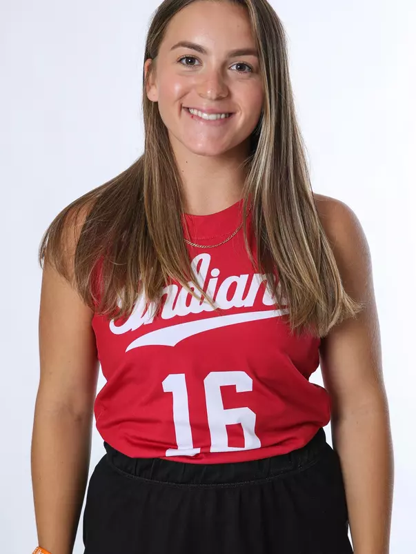 BLOOMINGTON, IN - August 07, 2023 - midfield Kennedy Reardon #16 of the Indiana Hoosiers during Media Day IU Field Hockey Complex in Bloomington, IN. Photo By Gretta Cohoon/Indiana Athletics